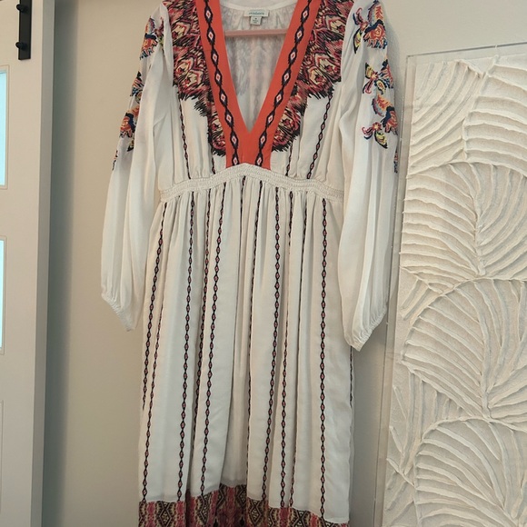 SUNDANCE CATALOG BEAUTIFUL EMBROIDERED MIDI DRESS M - Picture 2 of 6